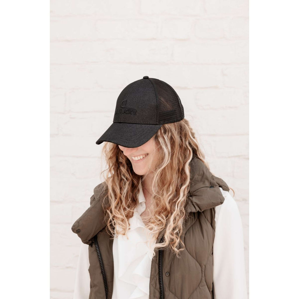 Kentucky Trucker Cap Glitter Negro