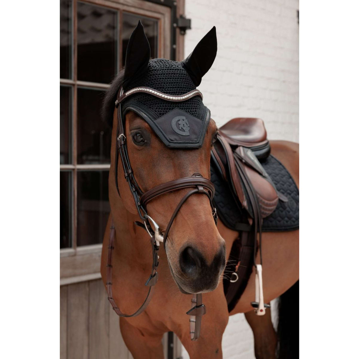 Kentucky Bonete para Orejas Wellington Sparkling Logo Negro