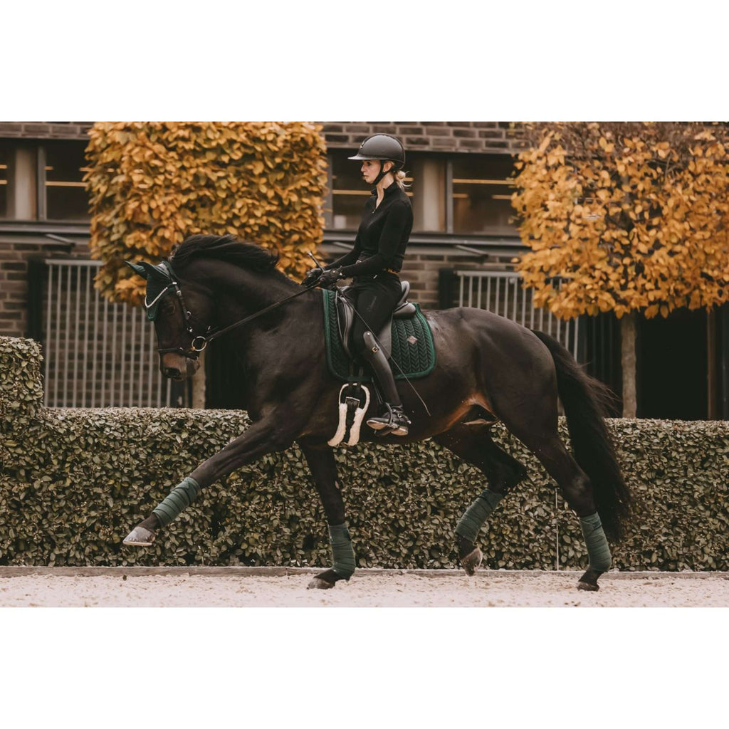 Kentucky Horsewear Mantilla Velvet Pearls Doma clásica Pine Green