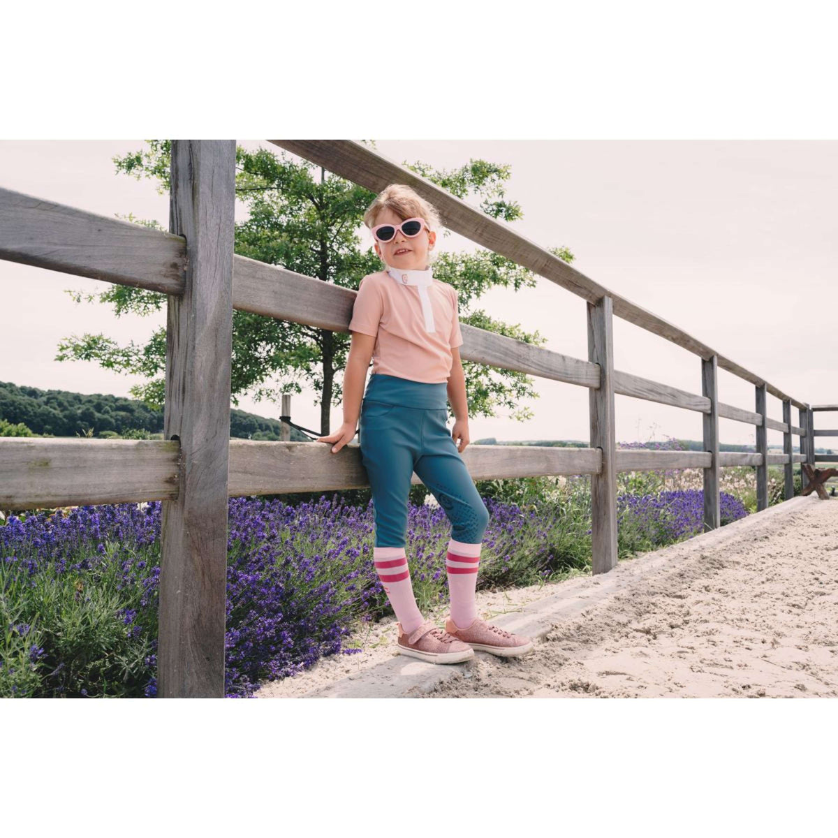 Kentucky Legging de Equitación Miami Knee Grip Girls Esmeralda