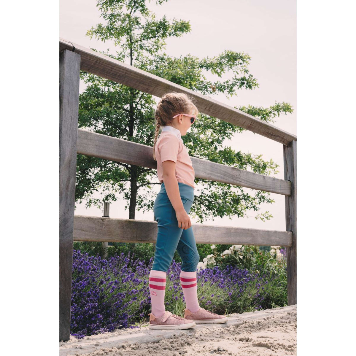 Kentucky Legging de Equitación Miami Knee Grip Girls Esmeralda