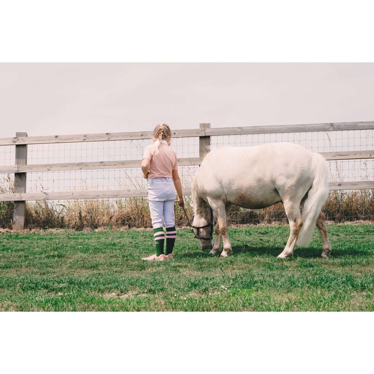 Kentucky Pantalón de Equitación Miami City Knee Grip Girls Lila