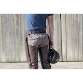 Dyon Chaps largos de Cuero Standard Marron