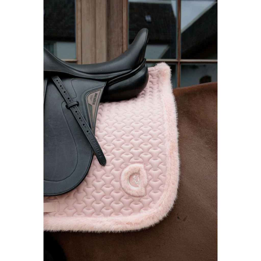 Kentucky Horsewear Mantilla Fake Fur Onion Quilt Doma clásica Rosa Viejo