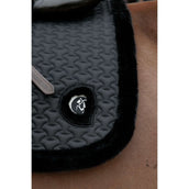 Kentucky Horsewear Mantilla Fake Fur Onion Quilt saltando Negro