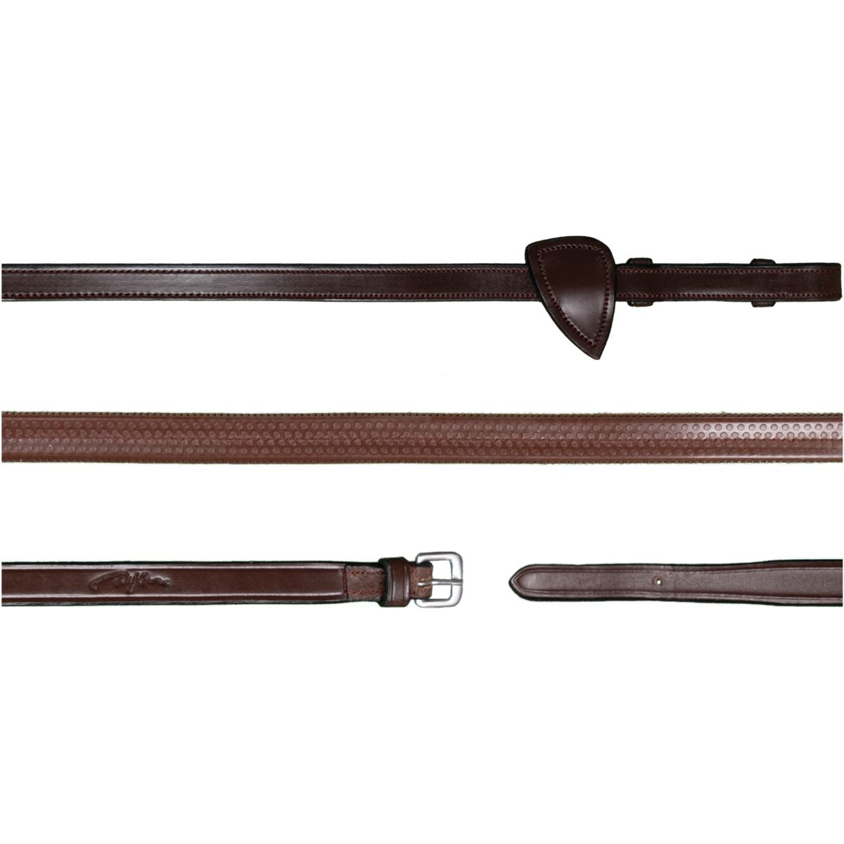 Dyon Riendas New English Collection 1/2 Caucho Marron