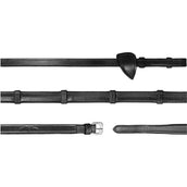 Dyon Riendas 7 Loops New English Collection 1/2 Caucho Negro