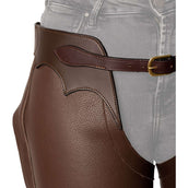 Dyon Chaps largos de Cuero Standard Marron