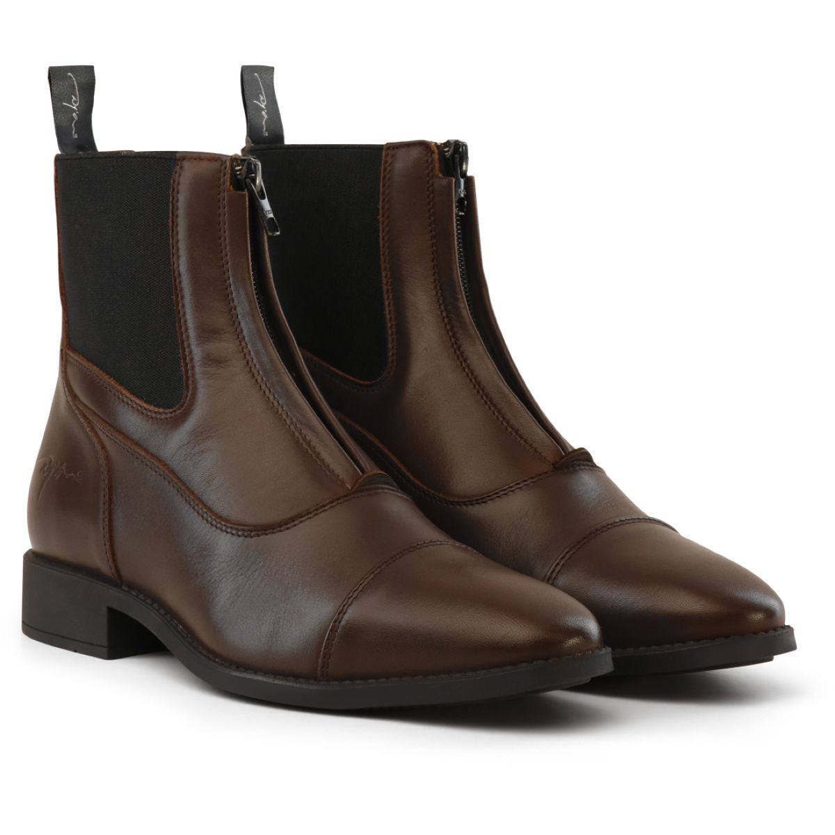 Dyon Botines Front Zipper Marron