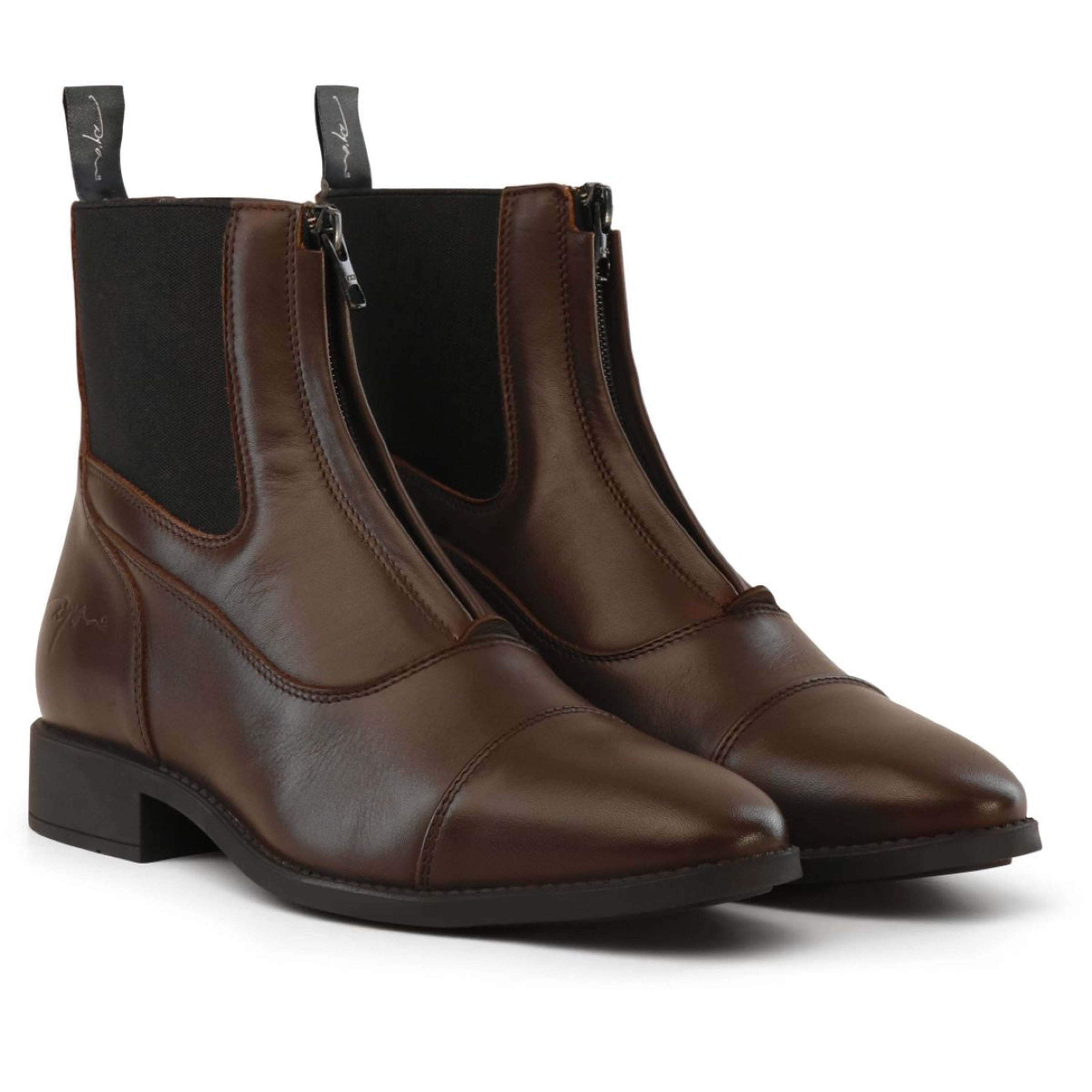 Dyon Botines Front Zipper Marron Dyon Botines Front Zipper Marron