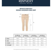 Kentucky Legging de Equitación Mexico Knee Grip Boys Blanco
