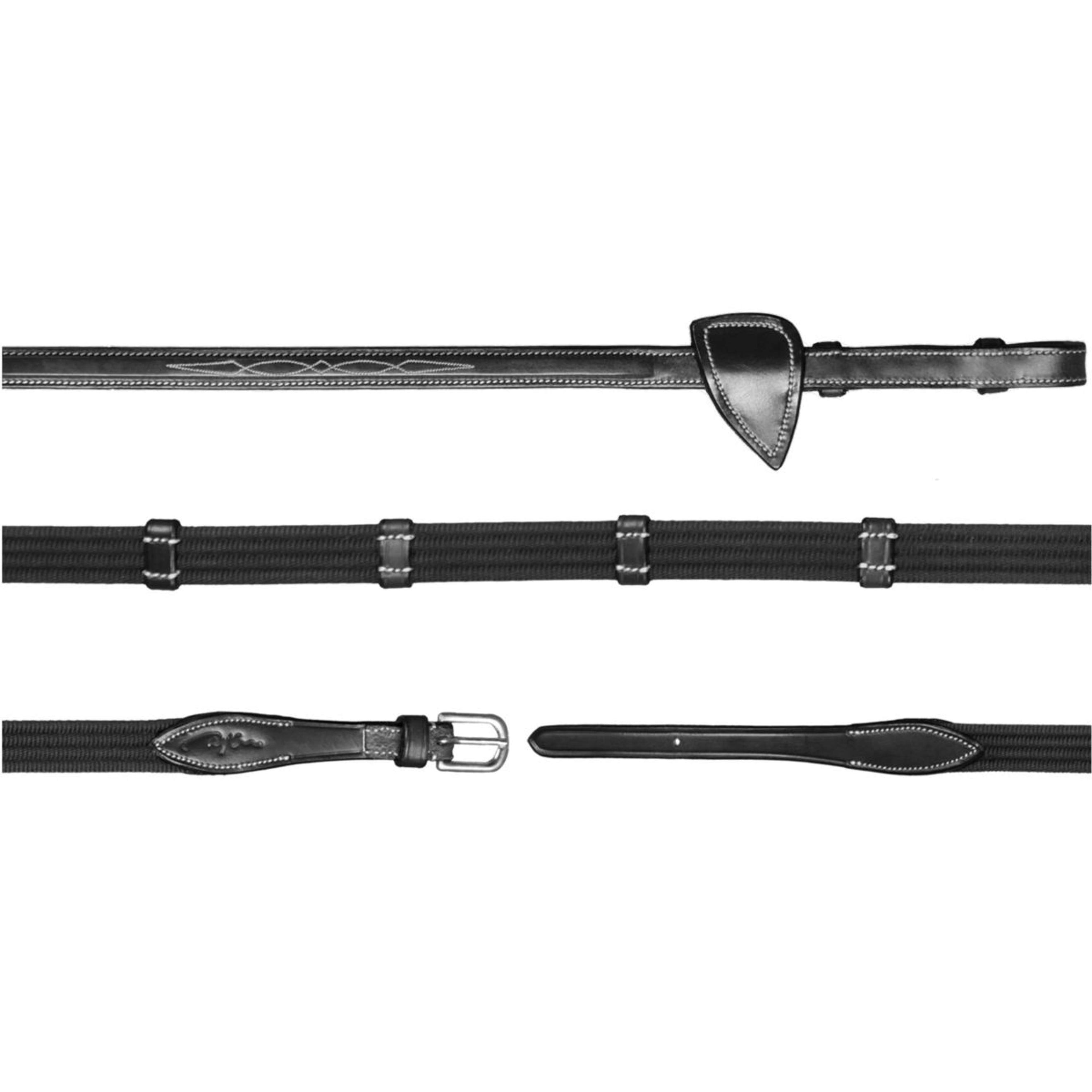 Dyon Riendas 9 Loops US Collection 5/8 Caucho Negro