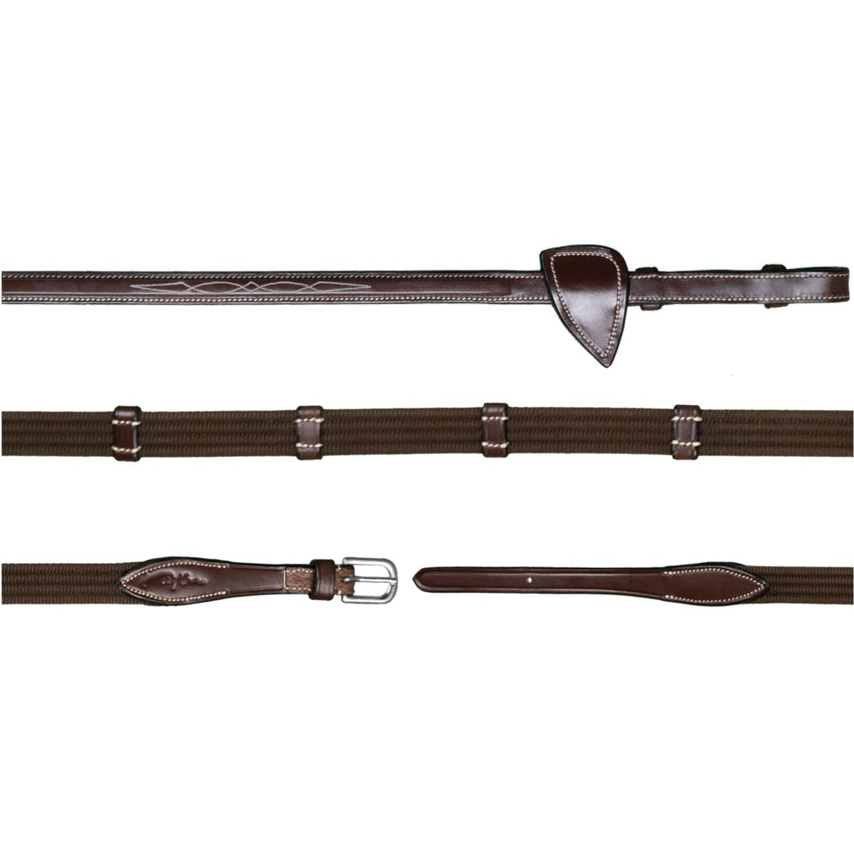 Dyon Riendas 9 Loops US Collection 5/8 Caucho Marron