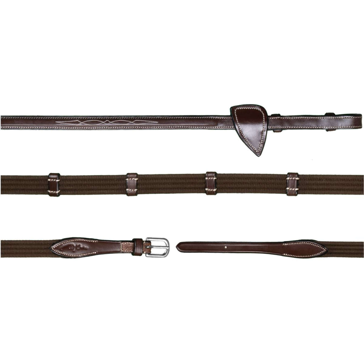 Dyon Riendas 9 Loops US Collection 5/8 Caucho Marron
