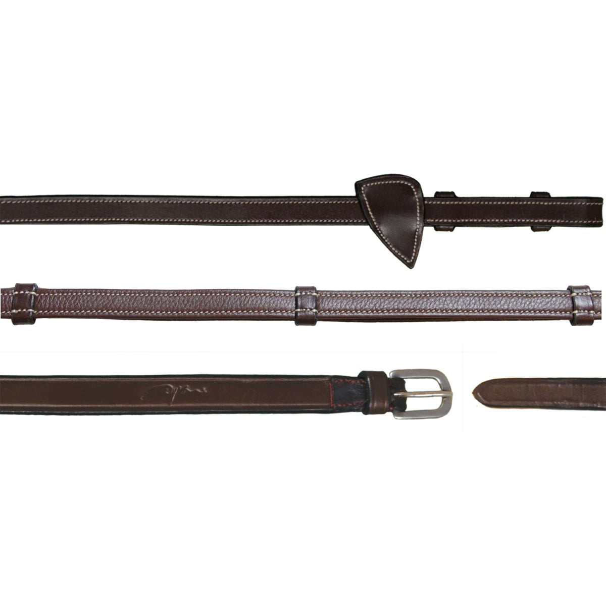Dyon Riendas Leather Working Collection 1/2 con Asas Marron