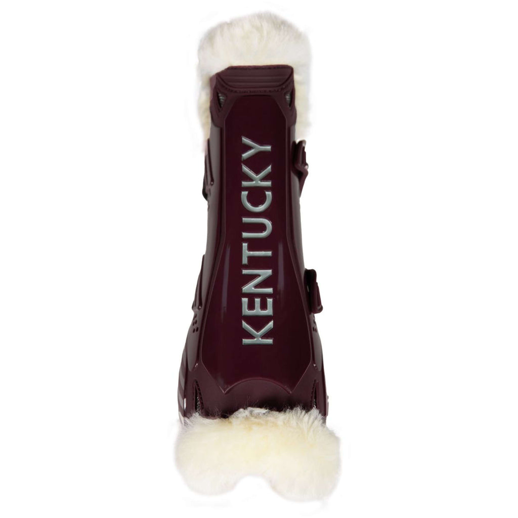 Kentucky Horsewear Botas para tendones Bamboo Elastic Español (ES): piel de oveja vegana Bordeaux