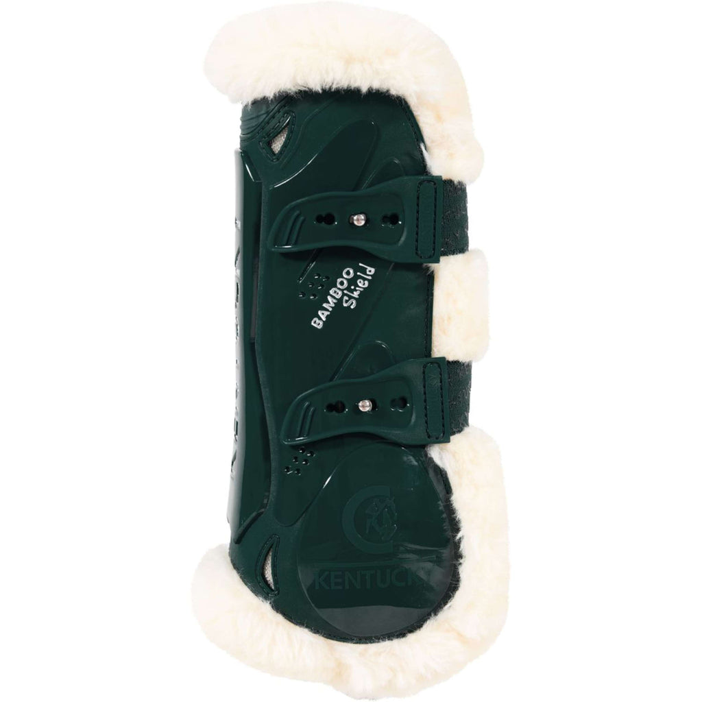 Kentucky Horsewear Botas para tendones Bamboo Elastic Español (ES): piel de oveja vegana Verde oscuro