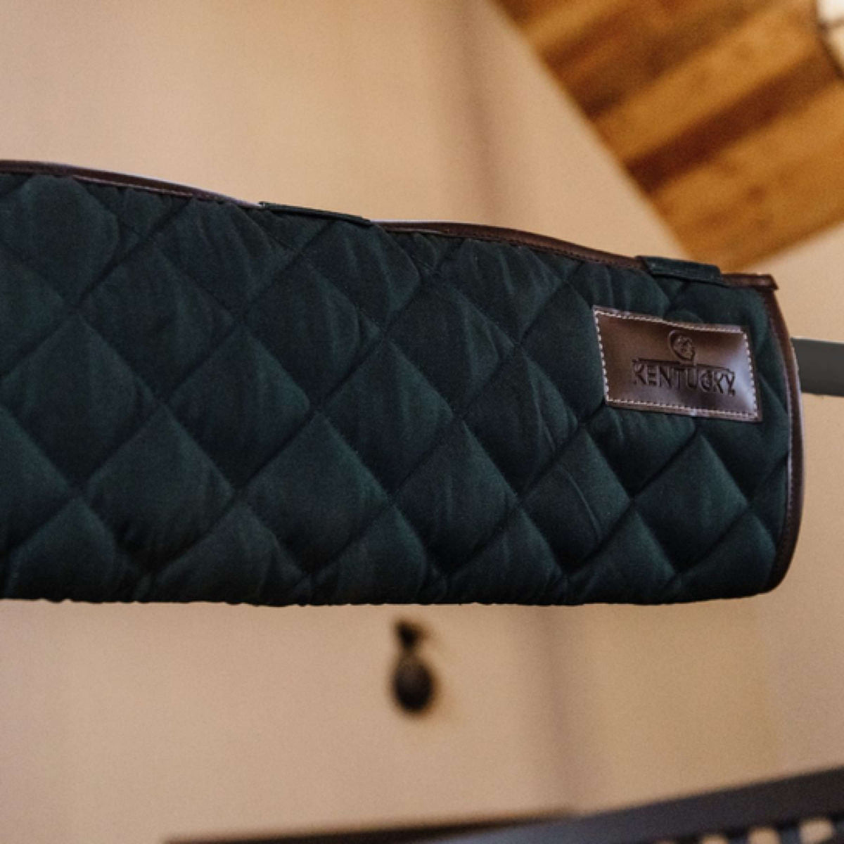 Kentucky Horsewear Protector de Cabeza de Establo Verde Oscuro