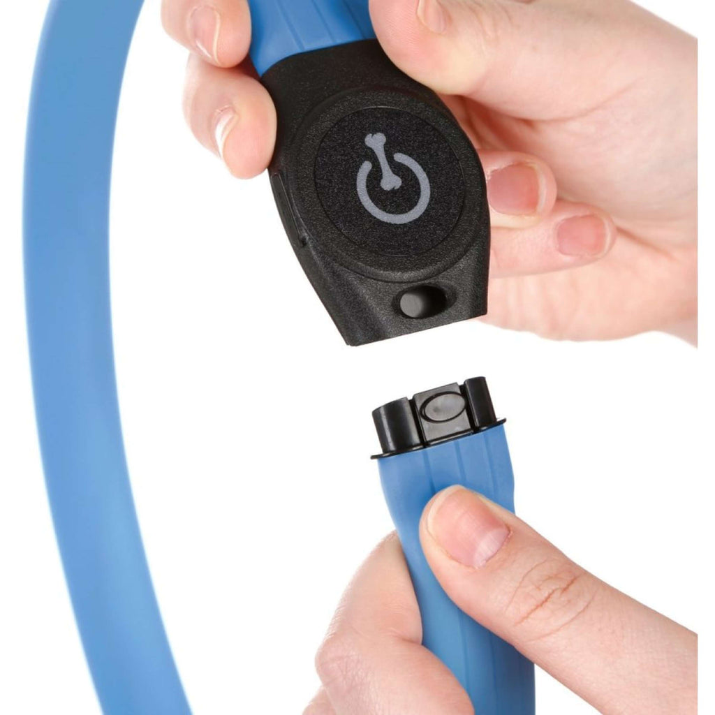 Kerbl Halsband Langhaar LED Azul