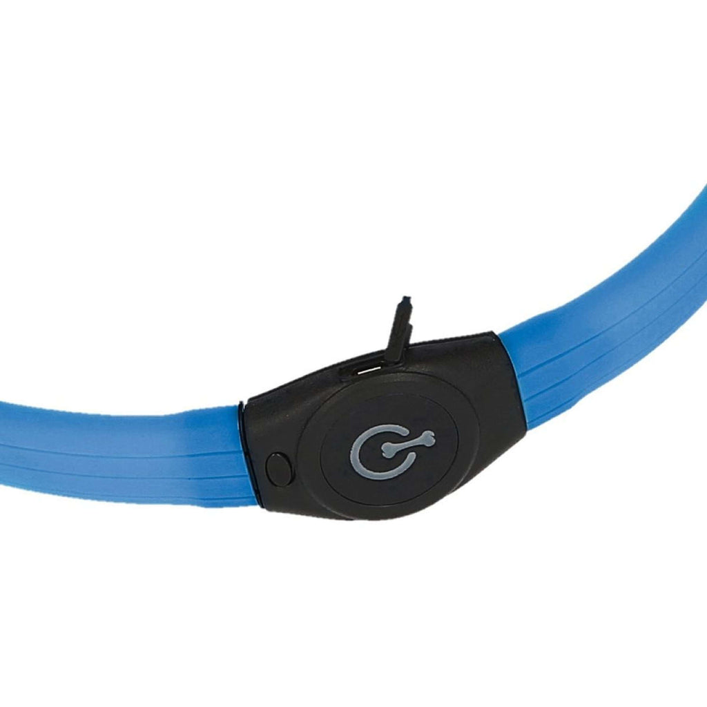 Kerbl Halsband Langhaar LED Azul