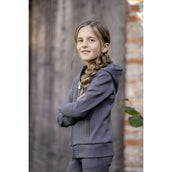Covalliero Pantalón de Equitación + Sudadera con Cremallera Niños Graphite