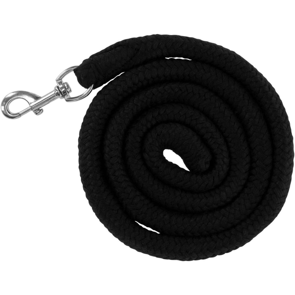 Kerbl Cuerda Algodón con mosquetón Negro