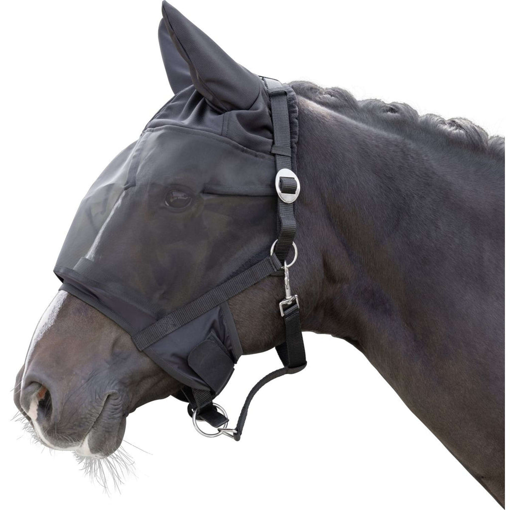 Kerbl Cabezada 21,99 con máscara antimoscas Negro