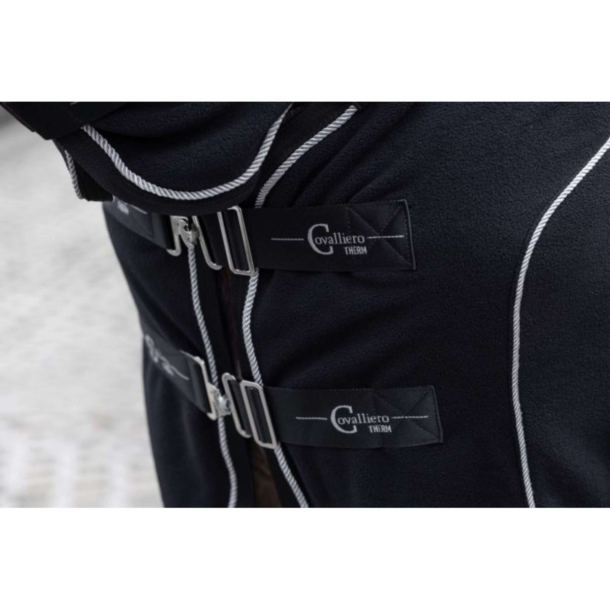 Covalliero Manta para el sudor Therm con cuello Negro