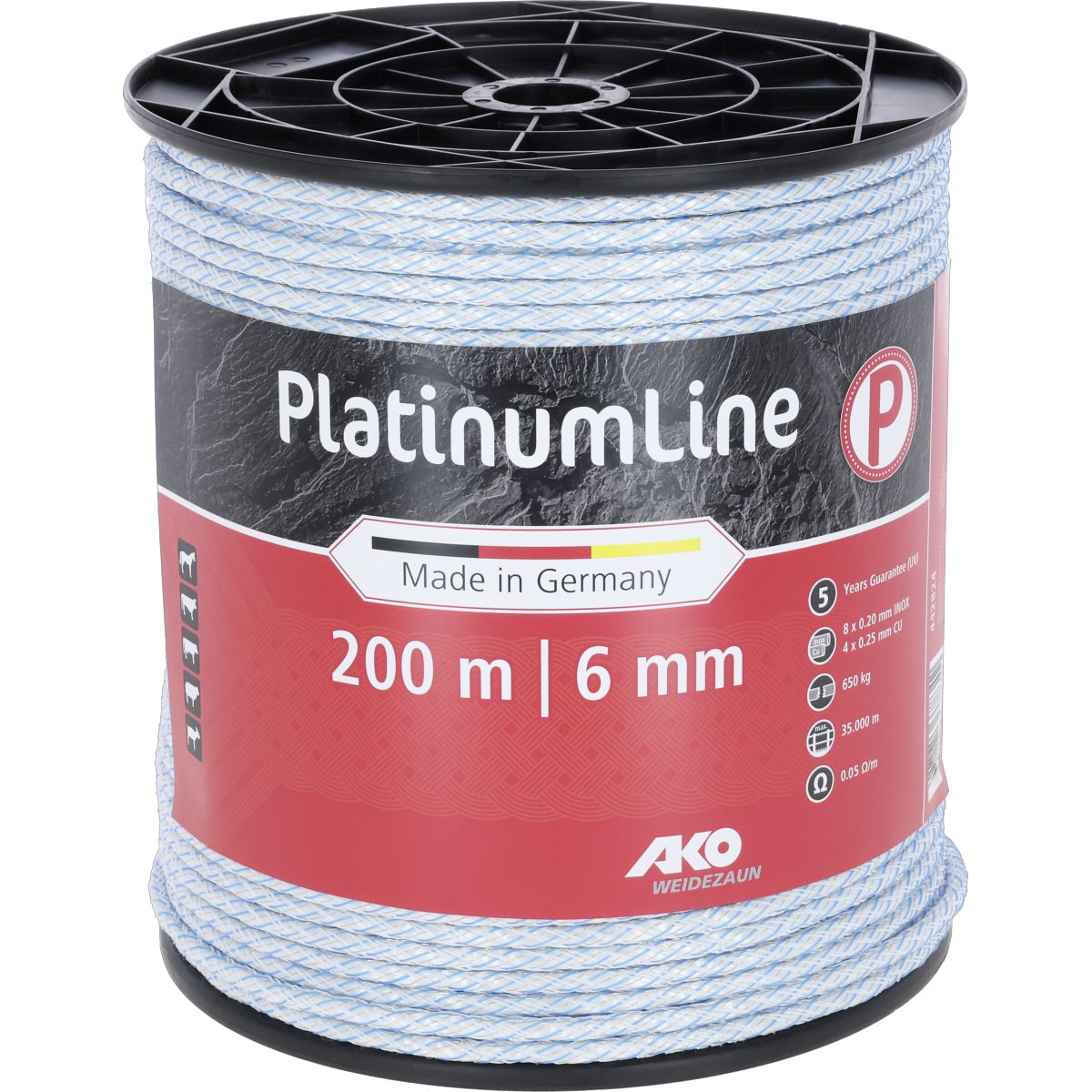 Ako Cuerda PlatinumLine 200m Blanco/Azul