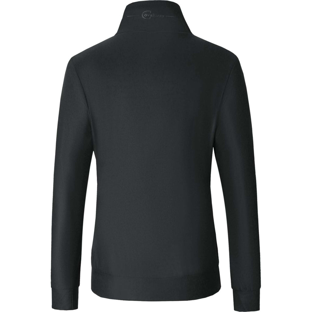 Covalliero Felpa con cappuccio e zip Blouson Donne Negro