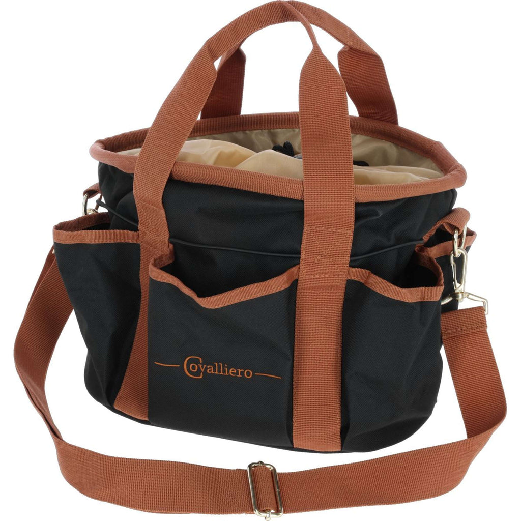 Covalliero Borsa per la Toelettatura Negro/Cognac