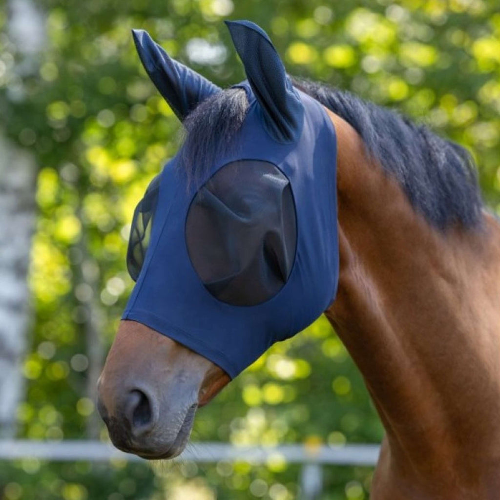 Kerbl Máscara Antimoscas Fino Stretch  Azul