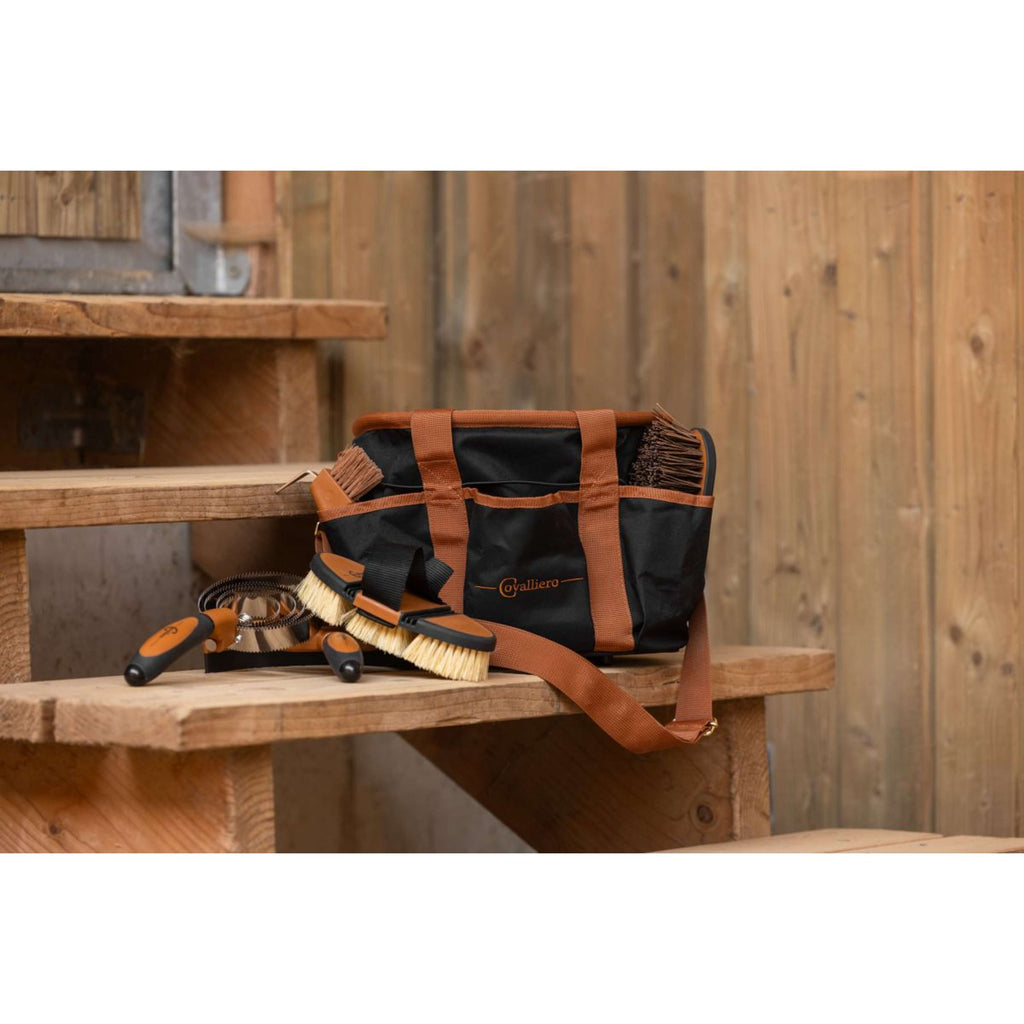 Covalliero Borsa per la Toelettatura Negro/Cognac