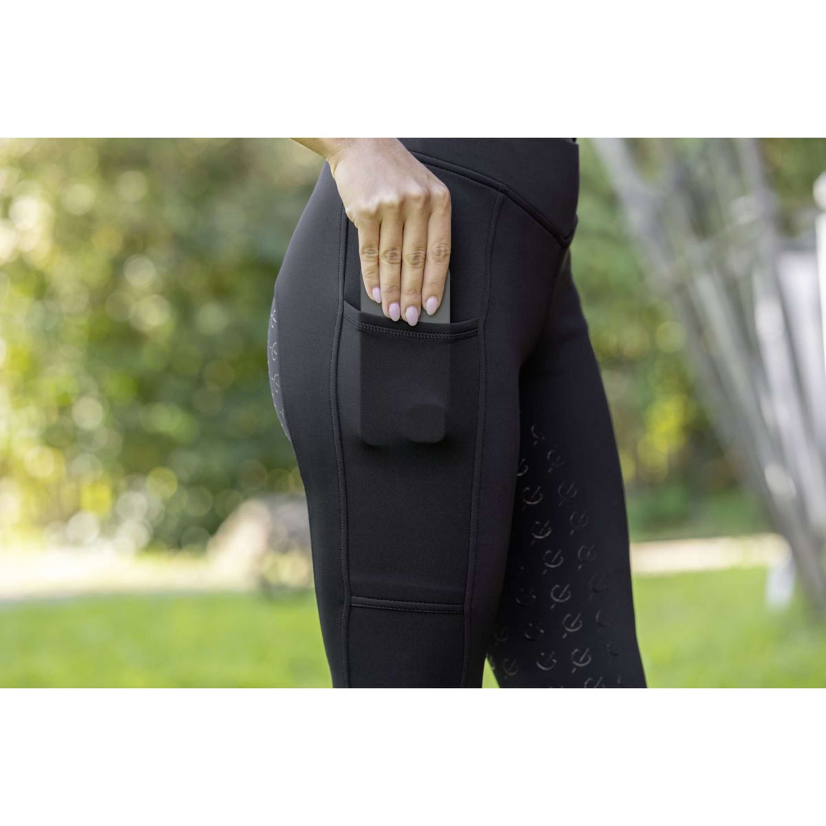 Covalliero Legging de Equitación ClassicStar Full Grip Negro