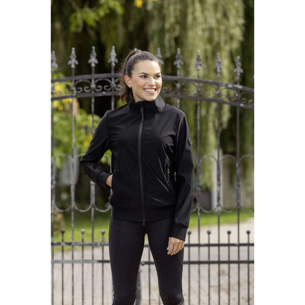 Covalliero Felpa con cappuccio e zip Blouson Donne Negro