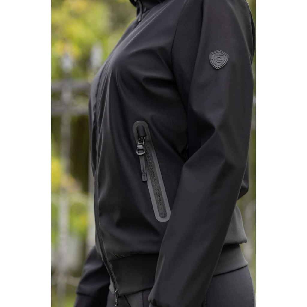 Covalliero Felpa con cappuccio e zip Blouson Donne Negro