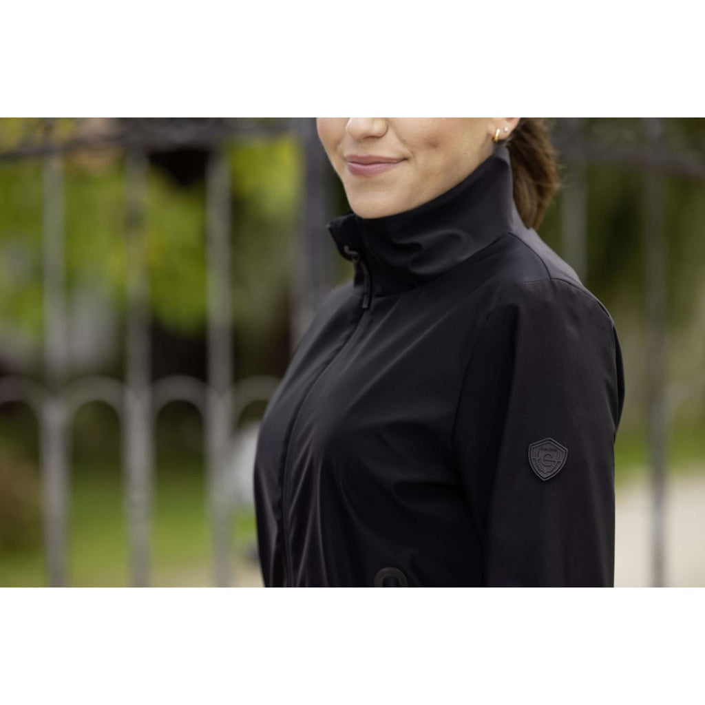 Covalliero Felpa con cappuccio e zip Blouson Donne Negro