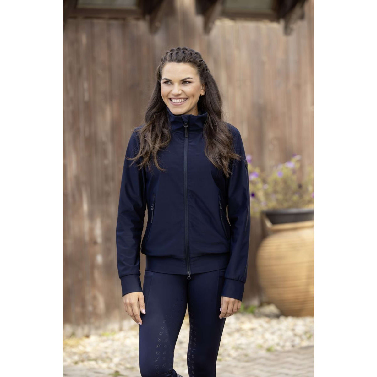 Covalliero Sudadera con capucha y cremallera Blouson Mujer Dark Navy