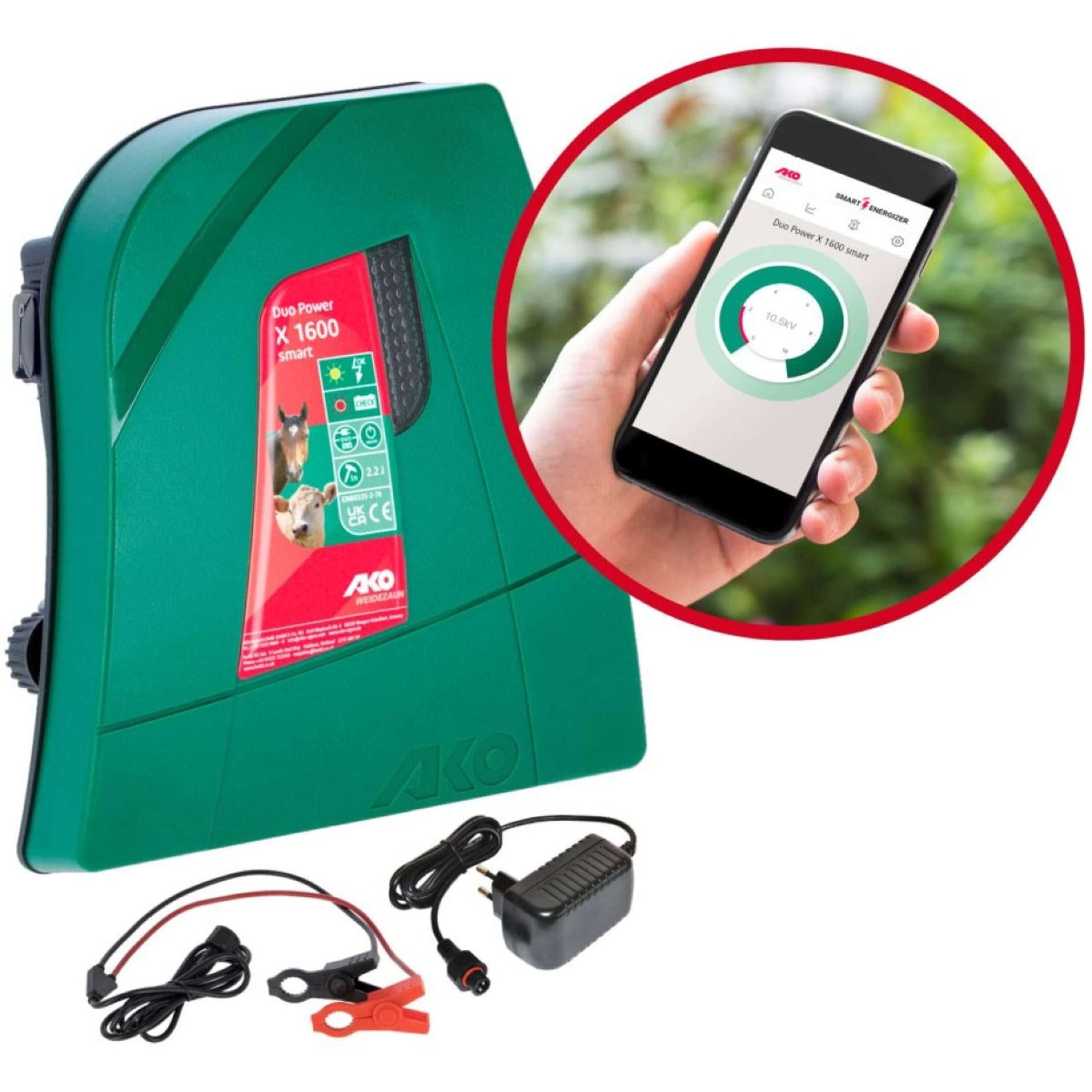 Ako Dispositivo per recinzioni elettriche Duo Power X1600 smart Ako Dispositivo per recinzioni elettriche Duo Power X1600 smart