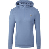 Covalliero Hoodie SS26 Mujer Smoked Blue