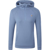 Covalliero Hoodie SS26 Mujer Smoked Blue