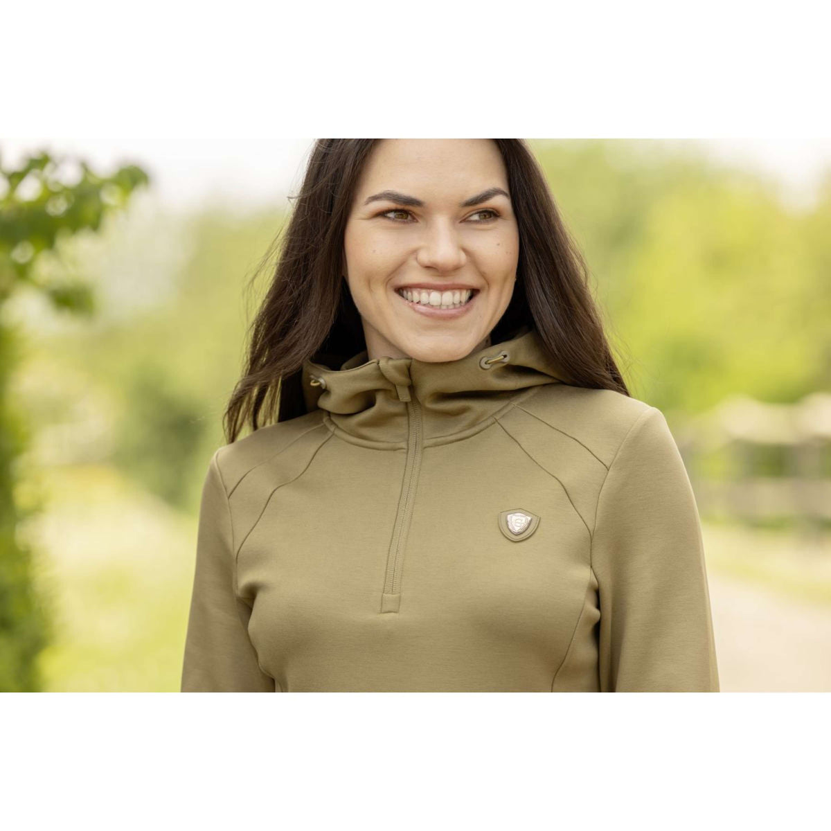 Covalliero Hoodie SS26 Mujer Nuez