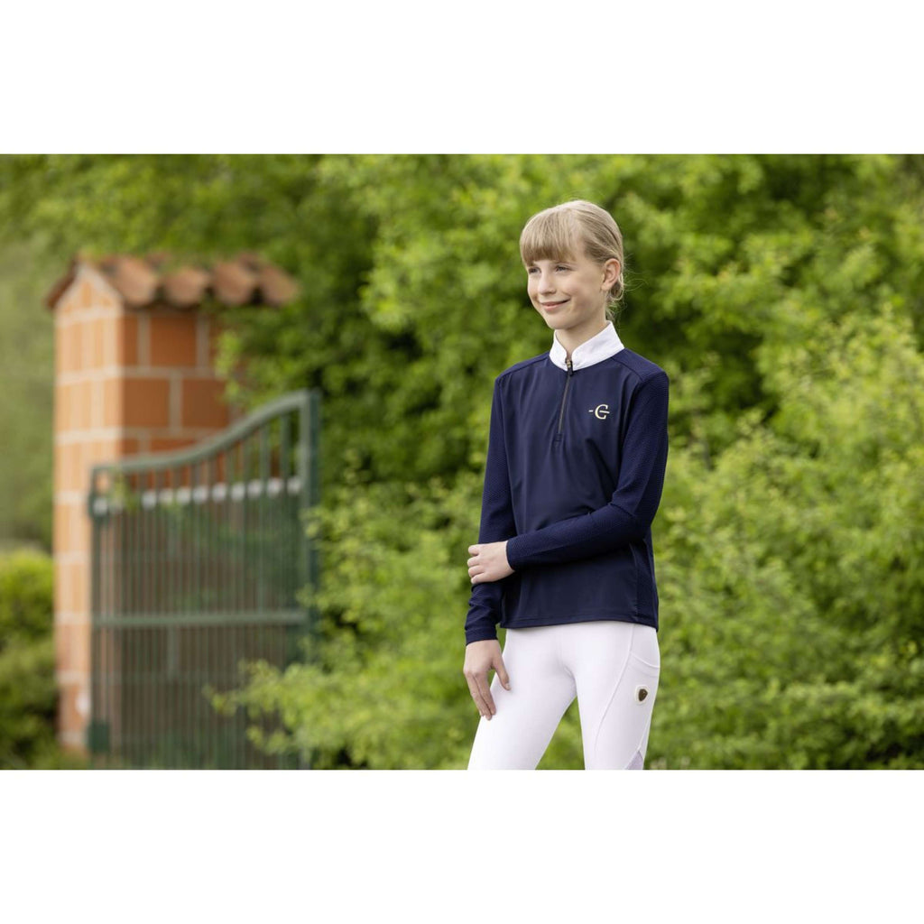 Covalliero Camiseta de Competición SS26 Niños Mangas Largas Azul Marino Oscuro