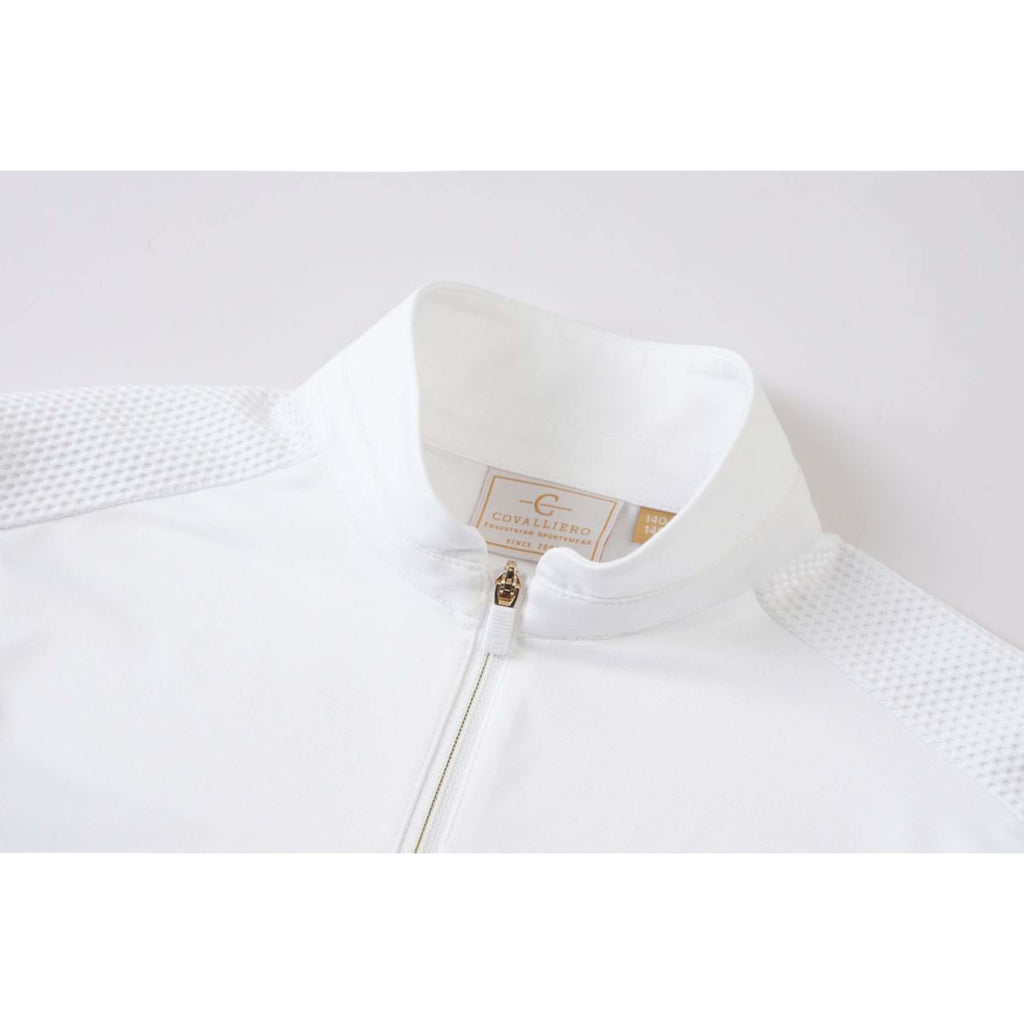 Covalliero Camiseta de Competición SS26 Niños Mangas Largas Blanco