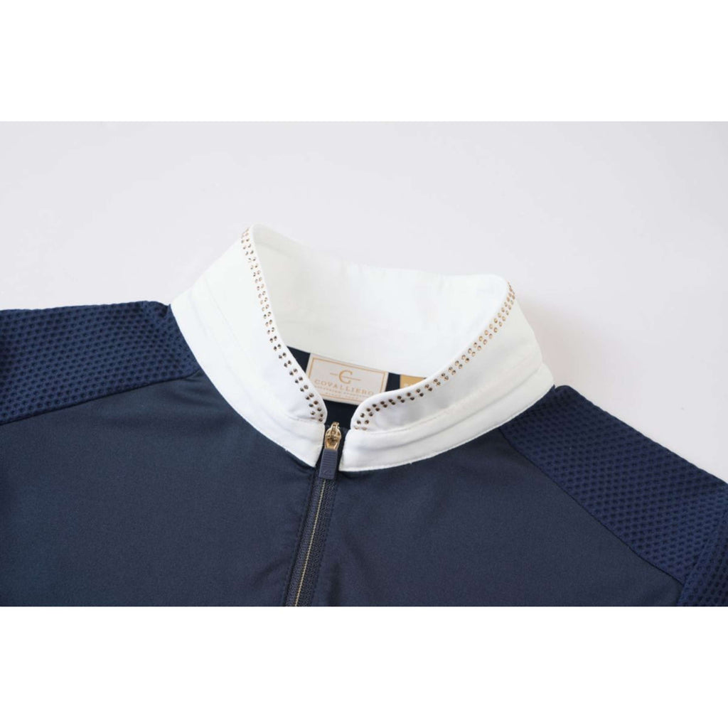 Covalliero Camiseta de Competición SS26 Mujer Mangas Largas Azul Marino Oscuro
