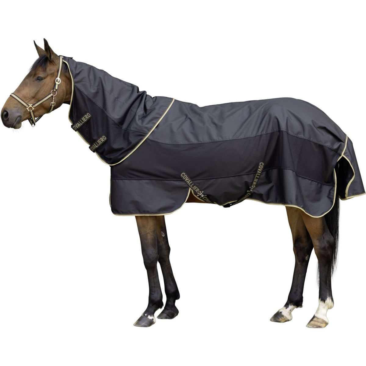 Covalliero Manta Impermeable SS26 Negro