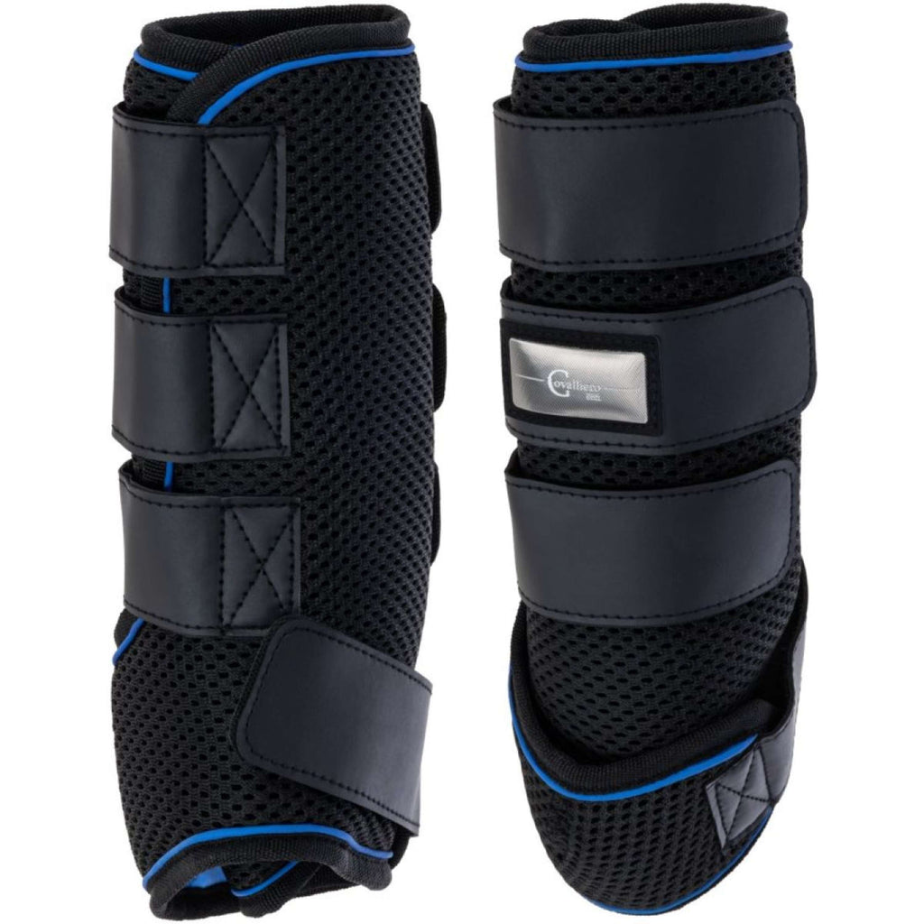 Covalliero Protectores de piernas Cooling Negro/Azul