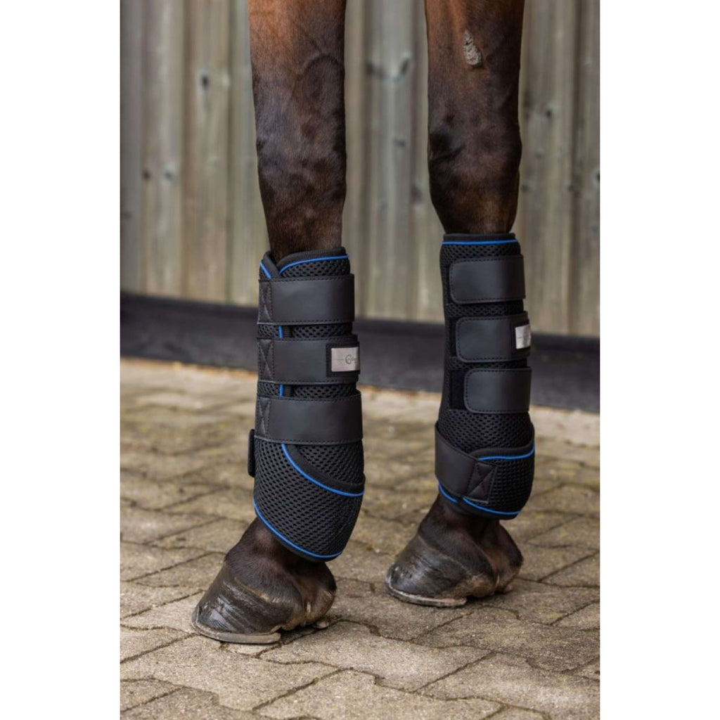 Covalliero Protectores de piernas Cooling Negro/Azul