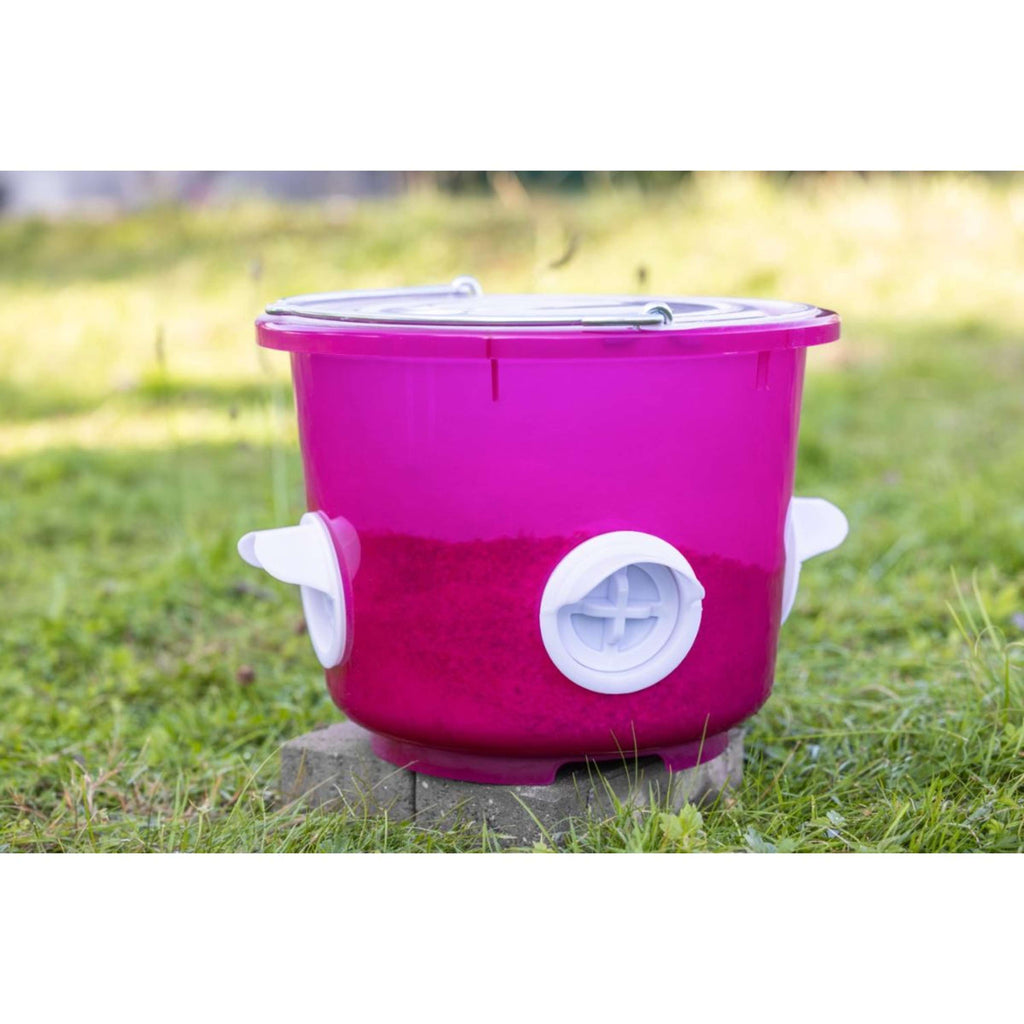 Kerbl Cubeta de Comida Pollos Rosa