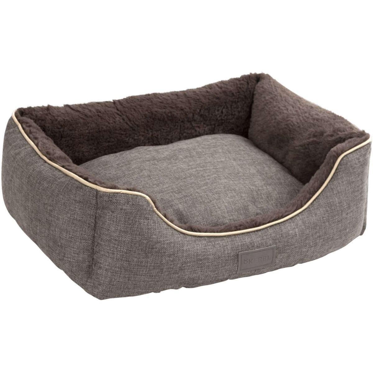 Kerbl Cama de peluche Samuel Plata/Gris